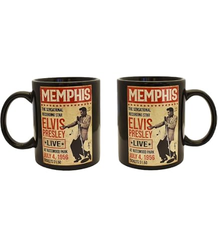 Amazon.com | Mid-South Products - Elvis Presley Song Titles Mug